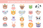 Cute baby animals faces, an Object Graphic by Leysan Shayak (Thumbnail 3 of 4)