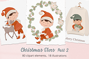 Christmas Elves Part 2 Illustrations, a Decorative Illustration by Irena Art (Thumbnail 1 of 8)