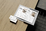 Folder and Business Card Mockup, a Books & Magazine Mockup by My Code Std (Thumbnail 2 of 3)