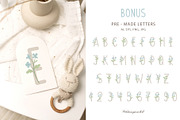 Easter BUNNY clipart & pattern, an Animal Illustration by polikarpovaart (Thumbnail 9 of 10)