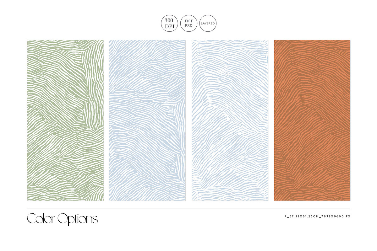 Sgraffito Organic Stripe Collection, a Pattern Graphic by TSTUDIO (Photo 5 of 9)