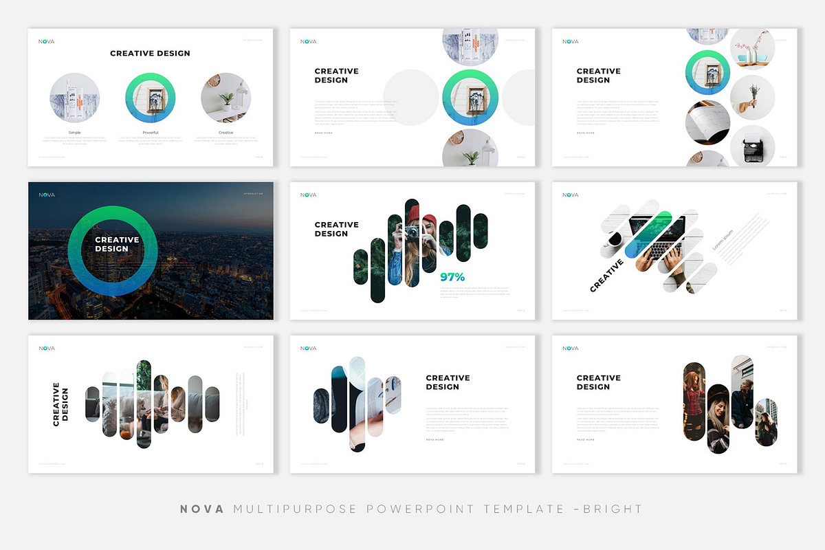 NOVA - Creative PowerPoint Template, a Presentation Template by PPTMORE