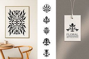 Big Abstract Minimal Floral Bundle