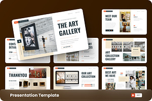 Artc - Art Collection PowerPoint, a Presentation Template by GraphauseProject