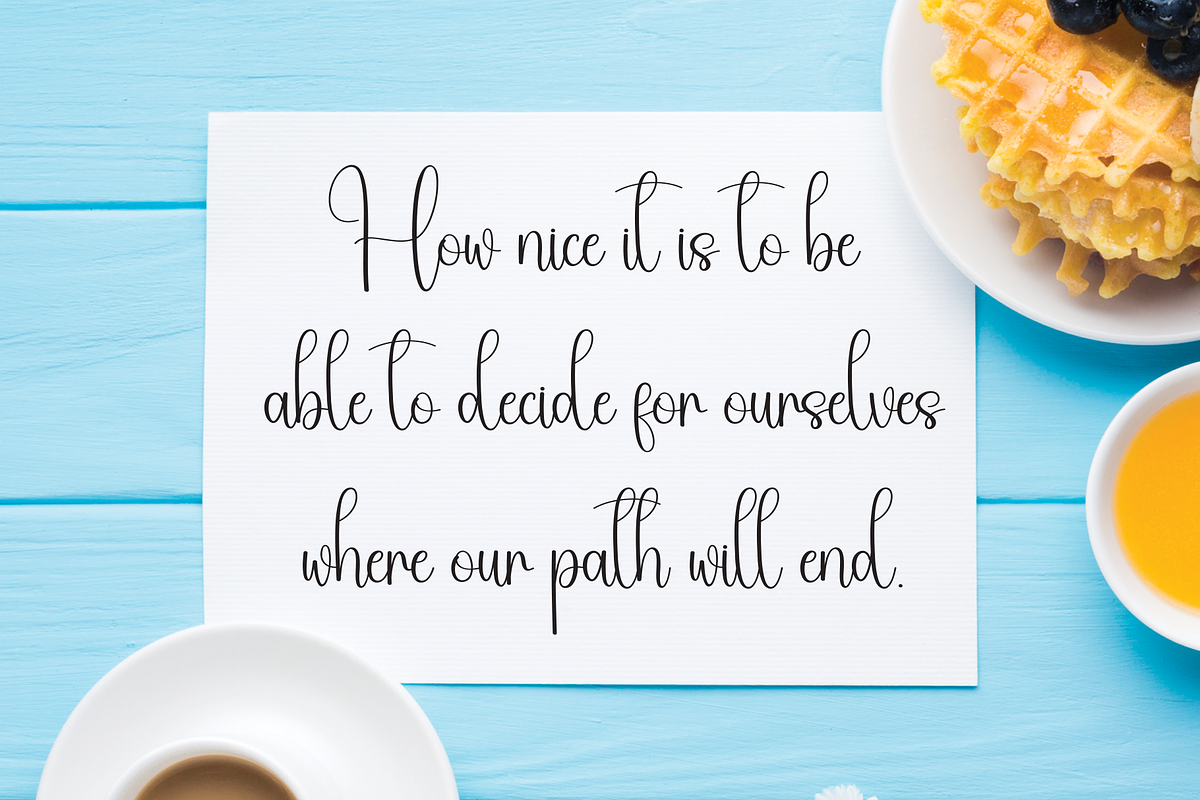 Homestay | Script Font, a Handwritten Font by Scratchones (Photo 5 of 9)