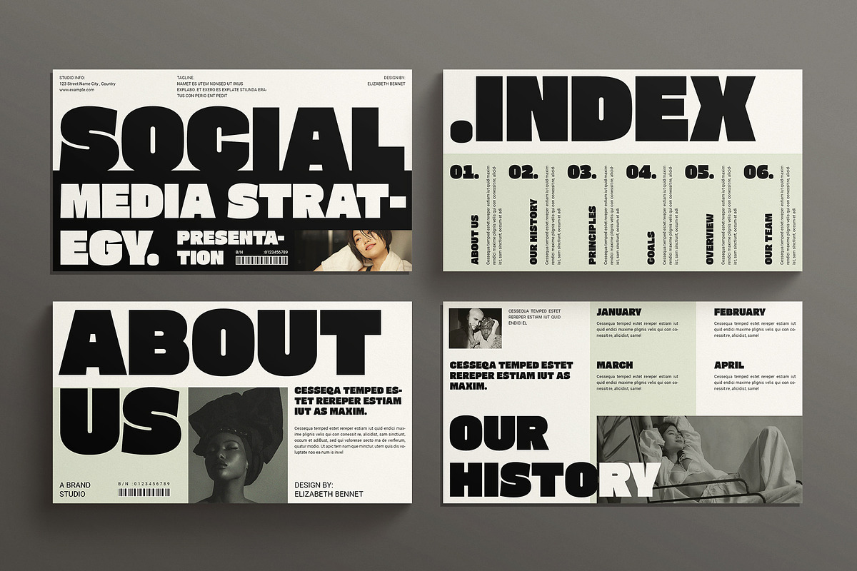 Social Media Strategy Presentation, a Presentation Template by E-Type (Photo 2 of 5)
