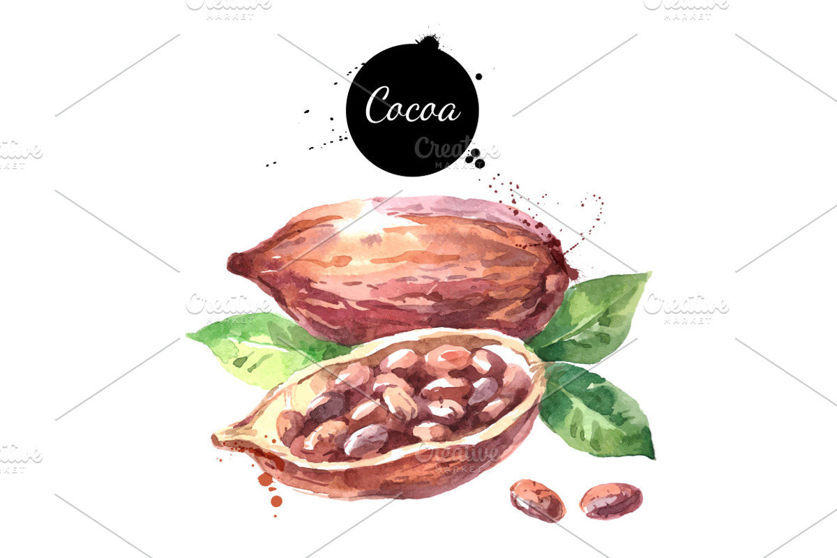 Watercolor Ingredients Vector Set, a Food Illustration by Elena Pimonova (Photo 3 of 4)