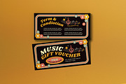 Black 90s Music Voucher, a Card Template by graphicook (Thumbnail 1 of 3)