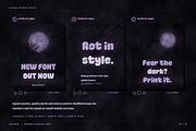 Oblq BoldRot | Horror Display Font, a Sans Serif Font by Oblique Foundry (Thumbnail 14 of 15)