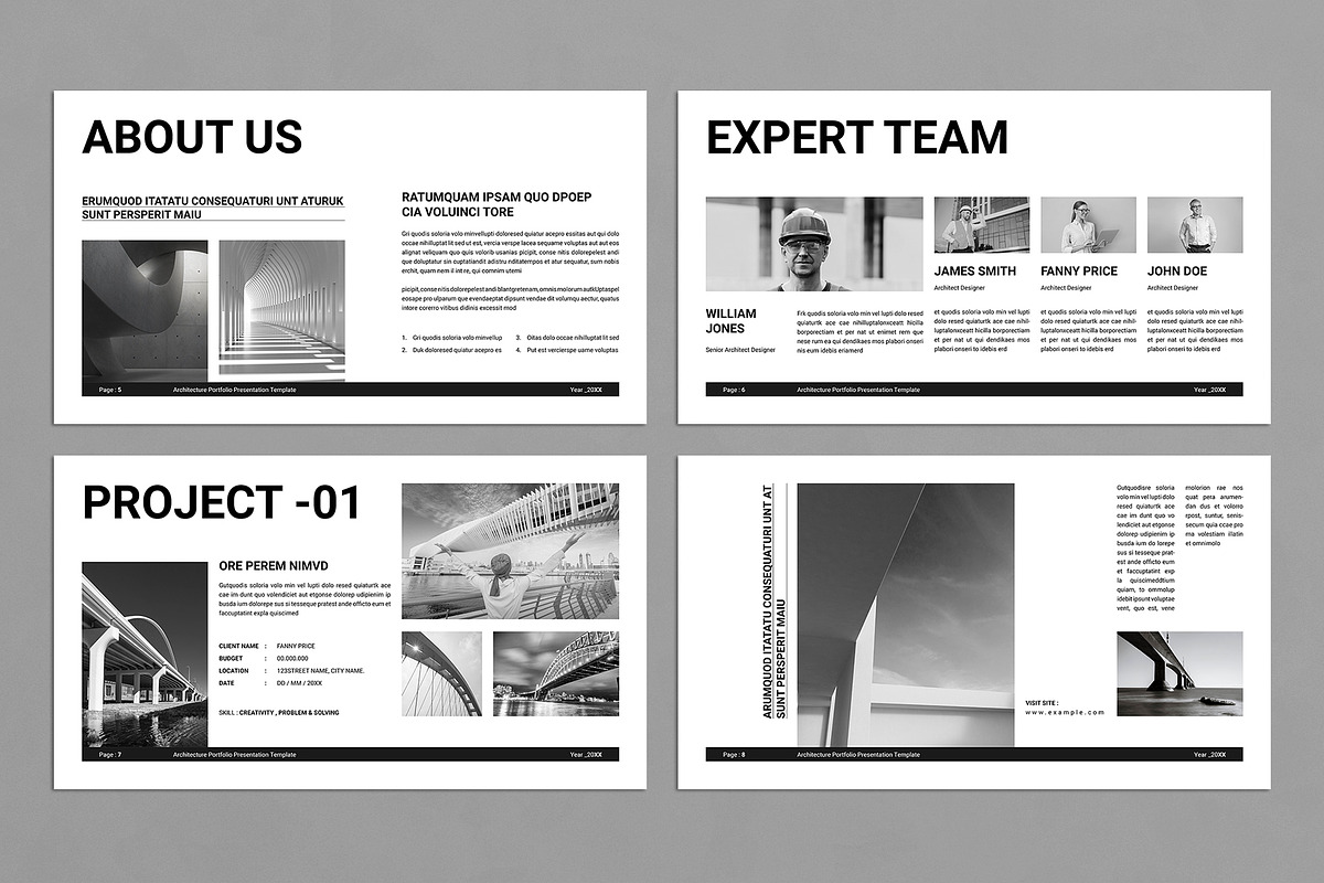 Architecture Portfolio Presentation, a Presentation Template by E-Type (Photo 3 of 5)