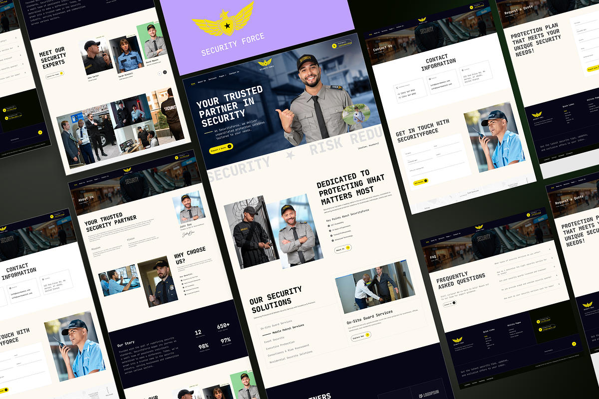 SecurityForce, Security Service Site preview 5