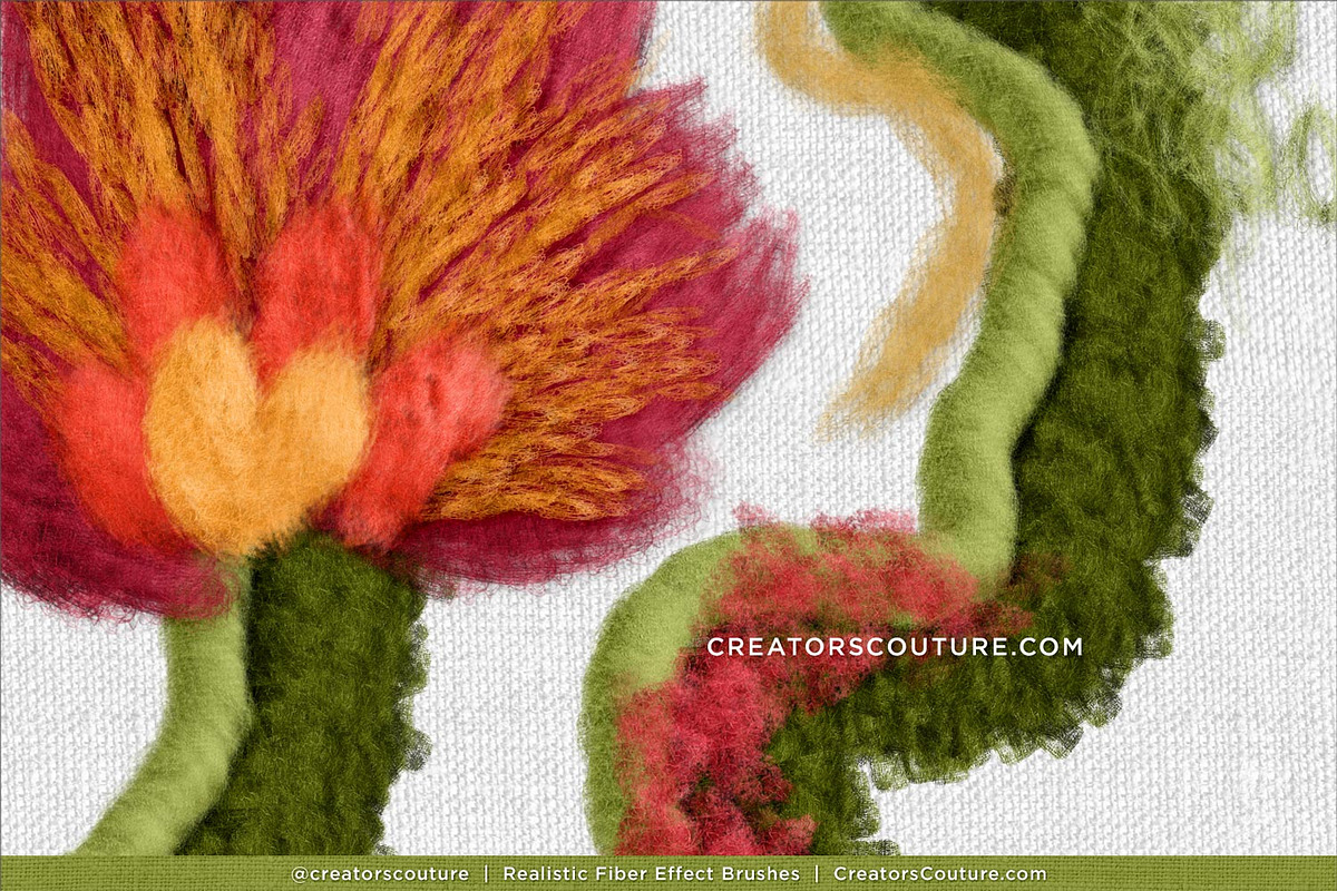 Realistic Fiber Effect Brush Studio, a Brush Add-On by Creators Couture (Photo 13 of 25)