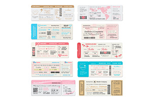 Boarding Pass Wedding Tickets