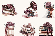 Goth Coquette Ribbon Bow Clipart, a Decorative Illustration by BusyDaydesign (Thumbnail 4 of 9)
