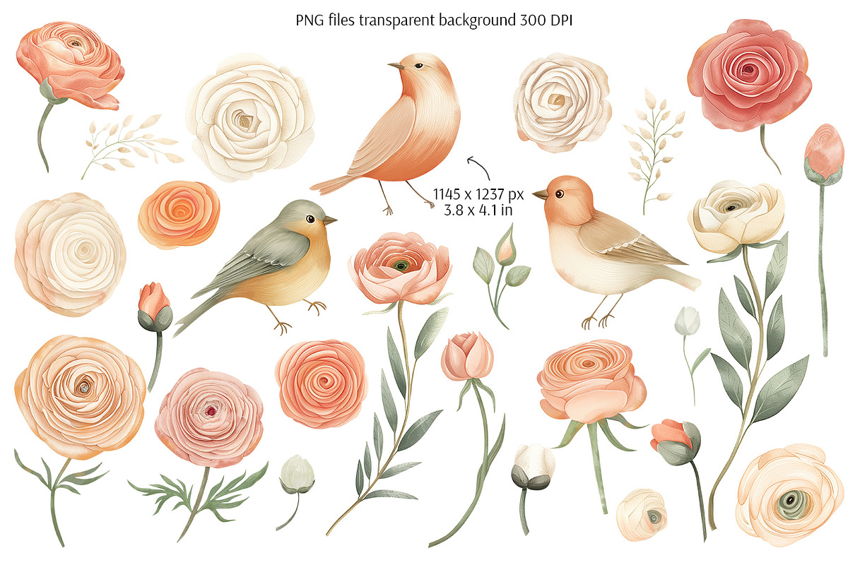 Everbloom Floral Collection, a Decorative Illustration by Anna Druzhkova (Photo 6 of 22)