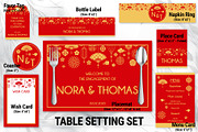 Oriental Asian Table Setting Set, a Templates & Theme by DickyJiang Illustrations (Thumbnail 2 of 3)