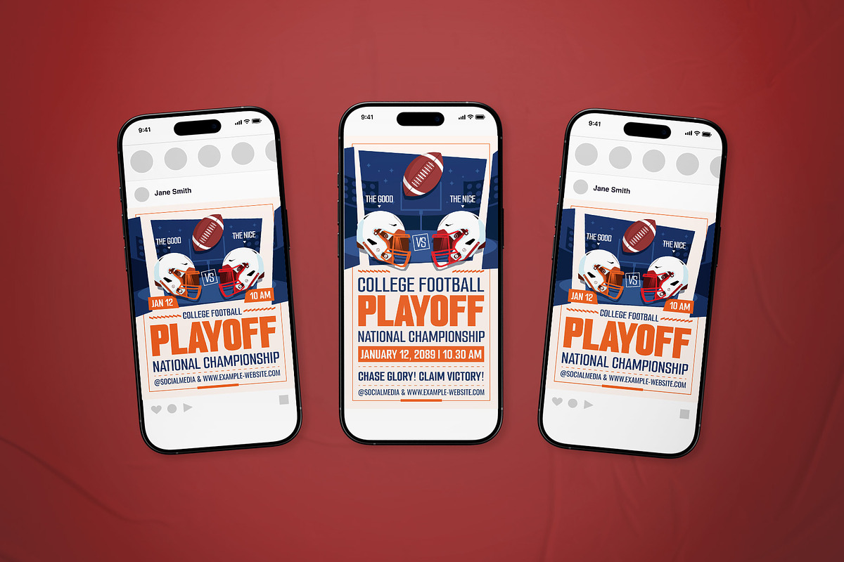 College Football Championship Flyer, a Flyer Template by The Good Store (Photo 4 of 4)