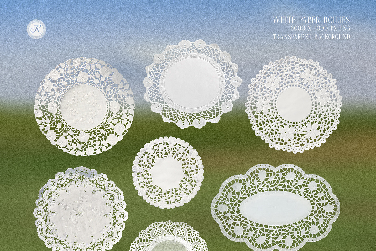 Vintage Paper Doily Overlays, a Texture Graphic by Kaleriia (Photo 3 of 10)