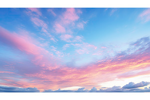 mesmerizing pink and blue sky ai, a Background Photo by pikepicture