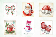 Christmas Postage Stamps PNG, an Illustration by Creative Art (Thumbnail 2 of 8)