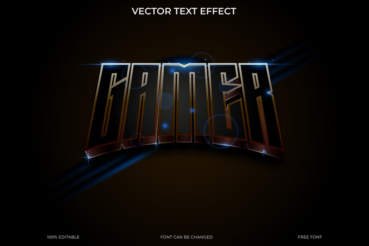 Dark Gaming and sport 3D Text Effect, an Action Add-On by Imamul001