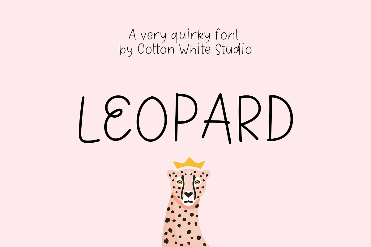 Leopard Quirky Font, a Handwritten Font by Sofia Skoog (Photo 1 of 12)