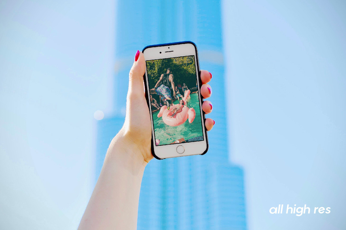 3 White iPhone 6/7 Mockups + Filters, an iPhone Mockup by Uncommon Mockups (Photo 3 of 7)