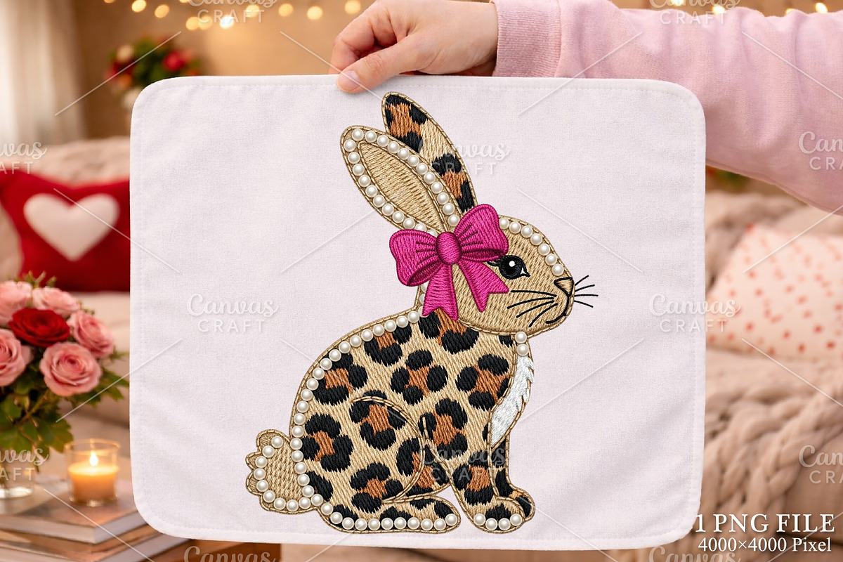 Faux Yarn Easter Bunny PNG, an Illustration by Canvas Craft (Photo 1 of 6)