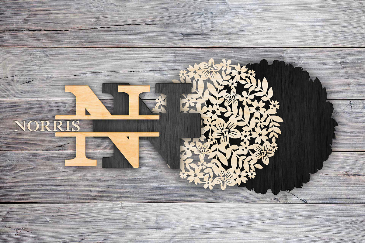 family door sign laser cutting svg, a Pattern Graphic by CncCutModel (Photo 2 of 4)