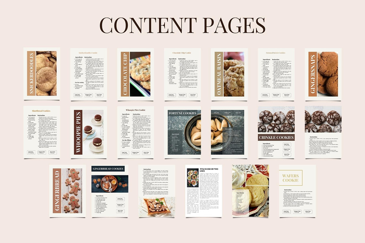 Canva Cookie E-Book Template, a Templates & Theme by Raytas Studio (Photo 4 of 11)