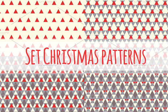 Set Christmas Geometric Patterns