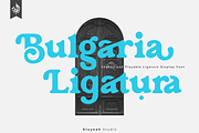 Bulgaria Ligatura, a Sans Serif Font by Aluyeah Studio (Thumbnail 1 of 15)