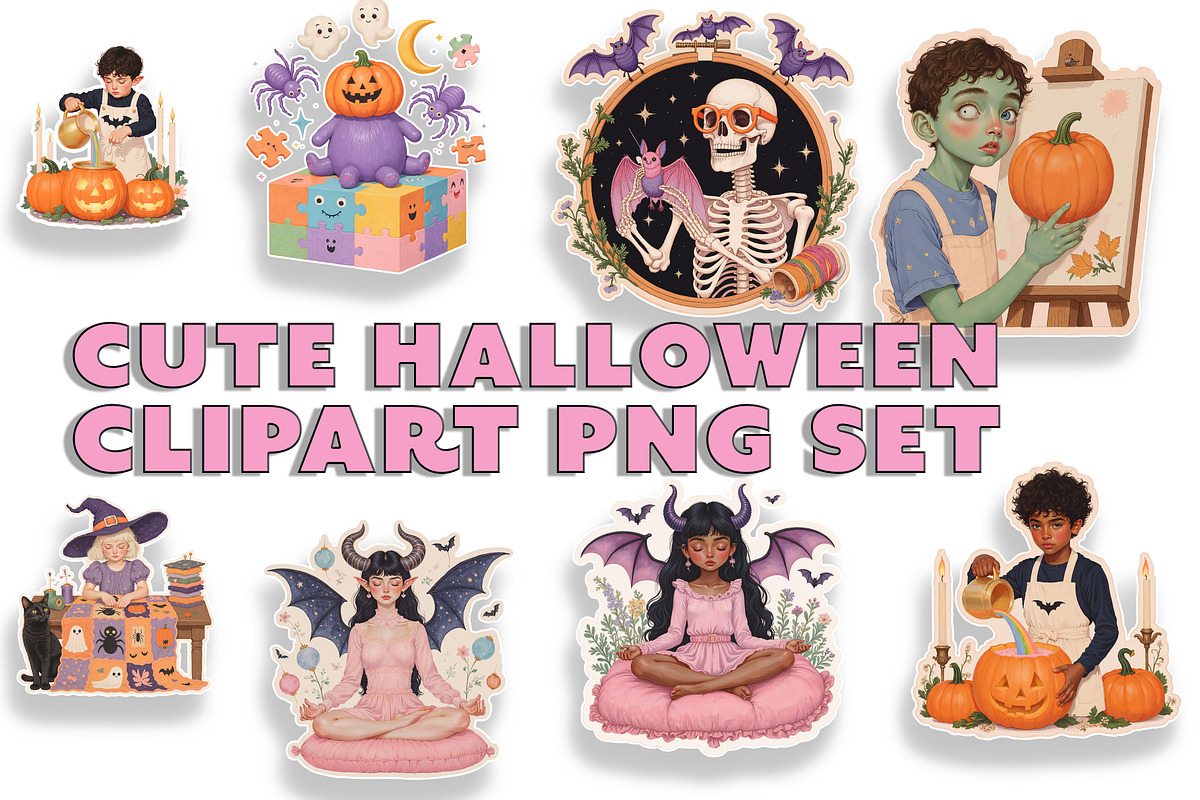 Spooky Cute Halloween Pack, an Object Graphic by Jakayla Digital Co (Photo 1 of 5)