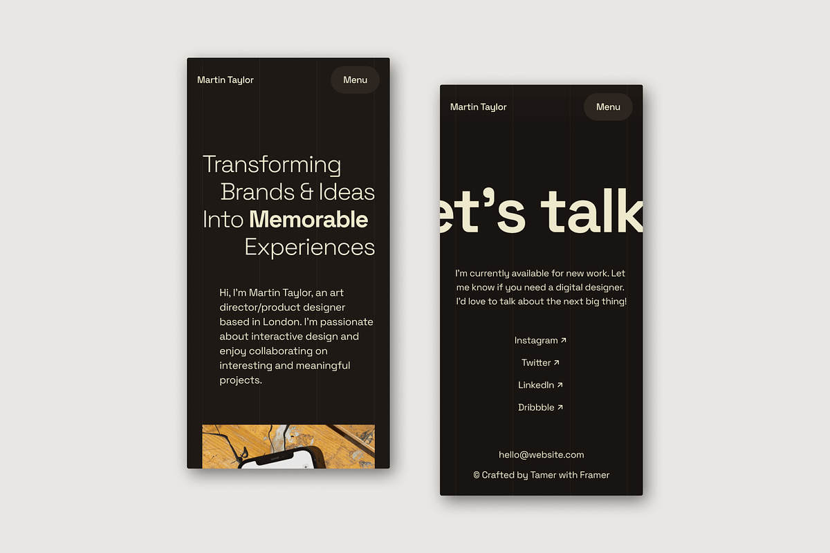 Klear — Framer Portfolio Template, a Landing Page Template by TamerMagdy (Photo 5 of 5)