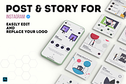 Instagram Minimal Kit, a Social Media Template by Kay Designs (Thumbnail 1 of 4)