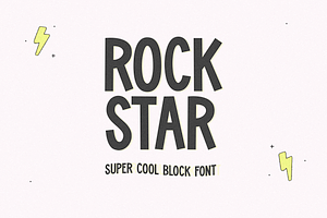 Rockstar Cute Block Font