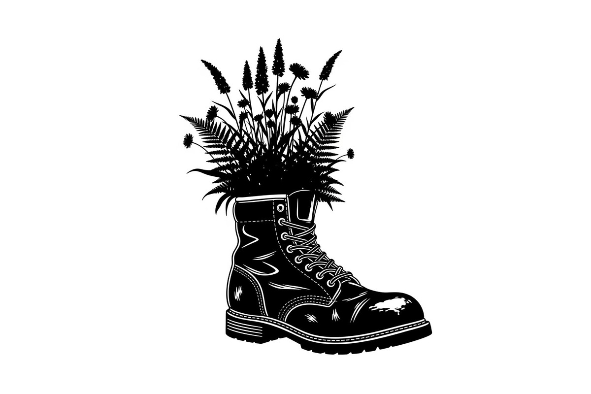 Floral Boot Silhouette Bundle, an Illustration by Gaye Art (Photo 9 of 31)