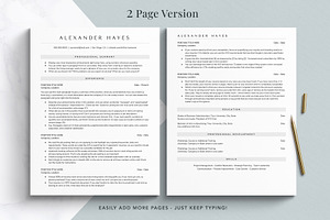 ATS Resume Template Format