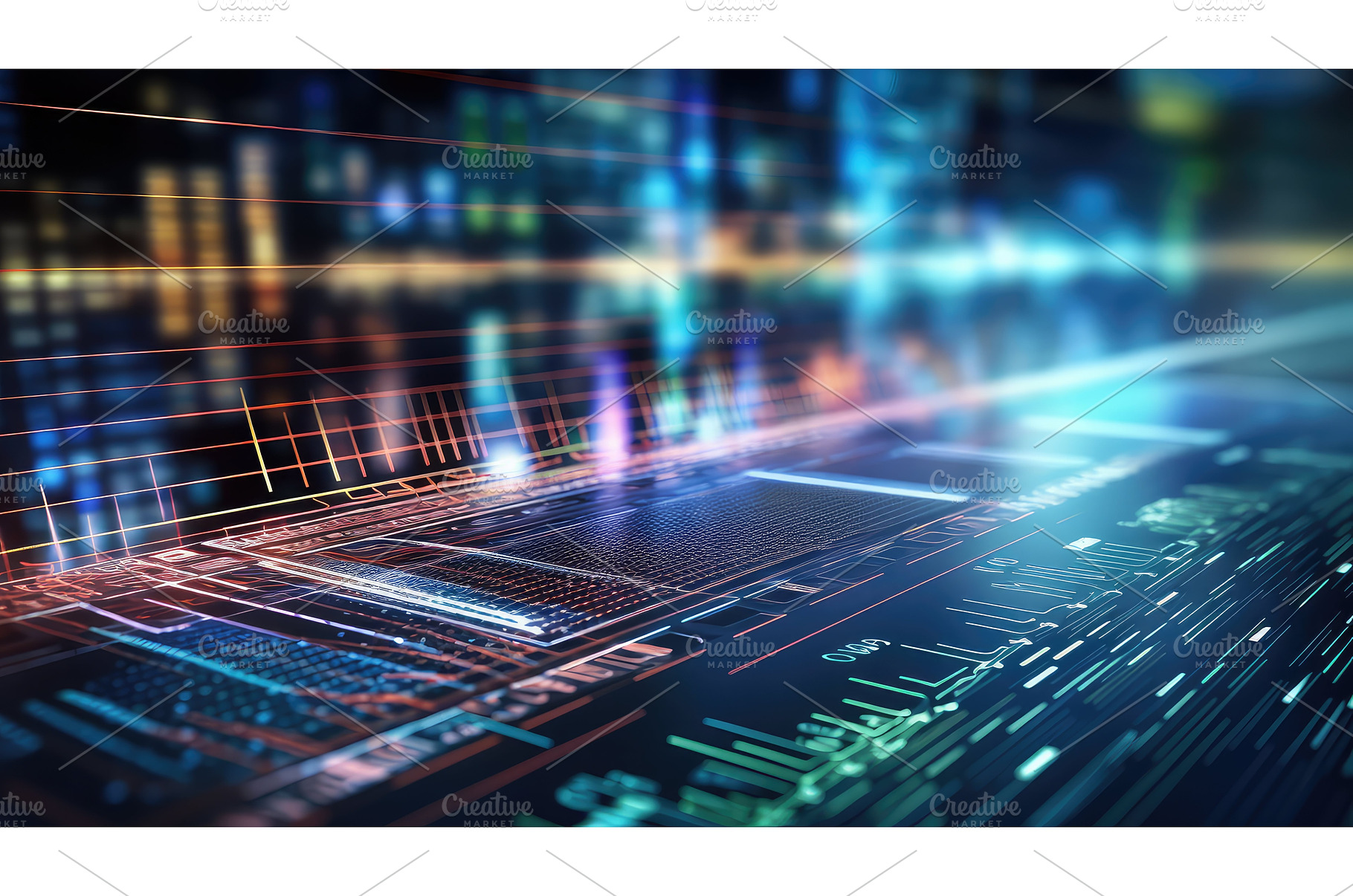 abstract digital futuristic, an Abstract Photo by pikepicture