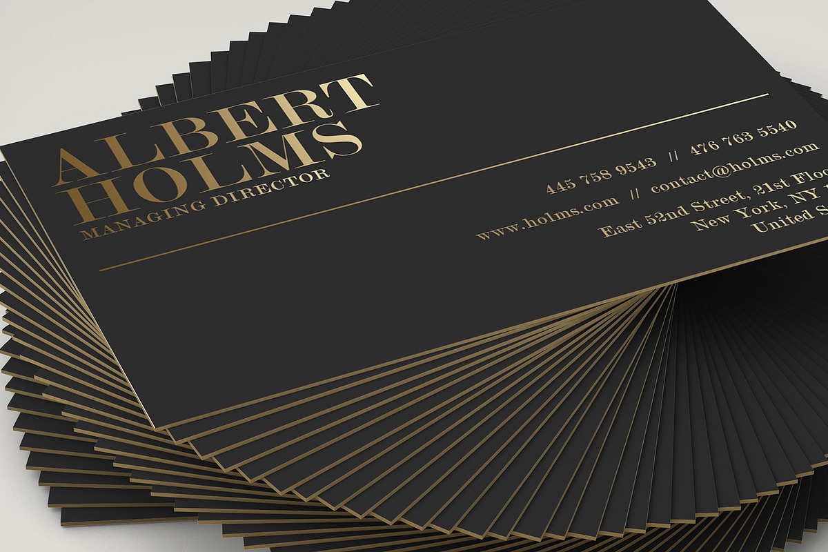Luxury Black Business Card, a Business Card Template by Marvel (Photo 3 of 5)