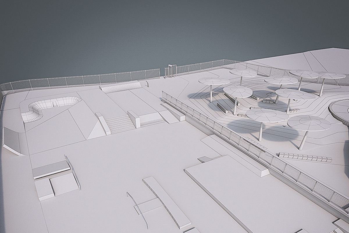 Skate park, an Architecture 3D Model by 3DNUTS (Photo 8 of 10)