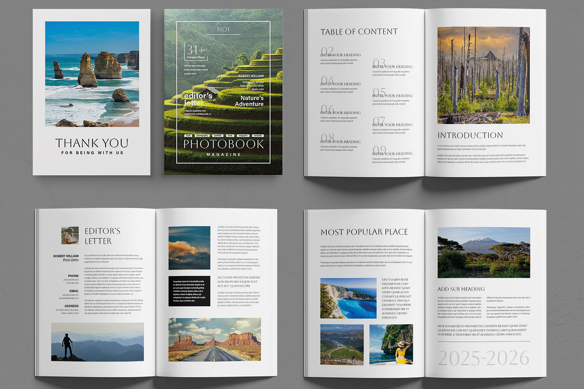 Stylish and Professional Photobook, a Magazine Template by MightyDesign (Photo 2 of 6)