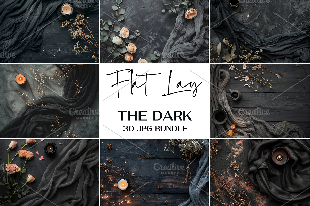 Flat Lay Mockup Bundle Backdrop Mock, a Background Photo by TatiMockup (Photo 1 of 8)