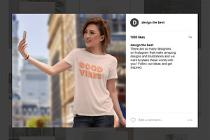 T-Shirt Mock-Up Isolated Girls