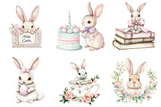 Easter Bunny Coquette Happy Easter, an Illustration by DreamArtGraphic (Thumbnail 4 of 4)