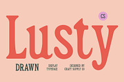 CS Lusty Drawn, a Serif Font by Craft Supply Co. (Thumbnail 1 of 8)