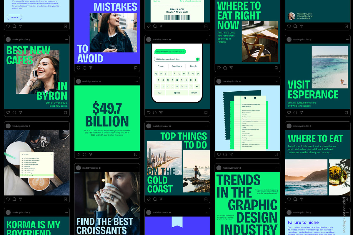 CALYPSO / Instagram Posts, a Social Media Template by Circular (Photo 7 of 13)