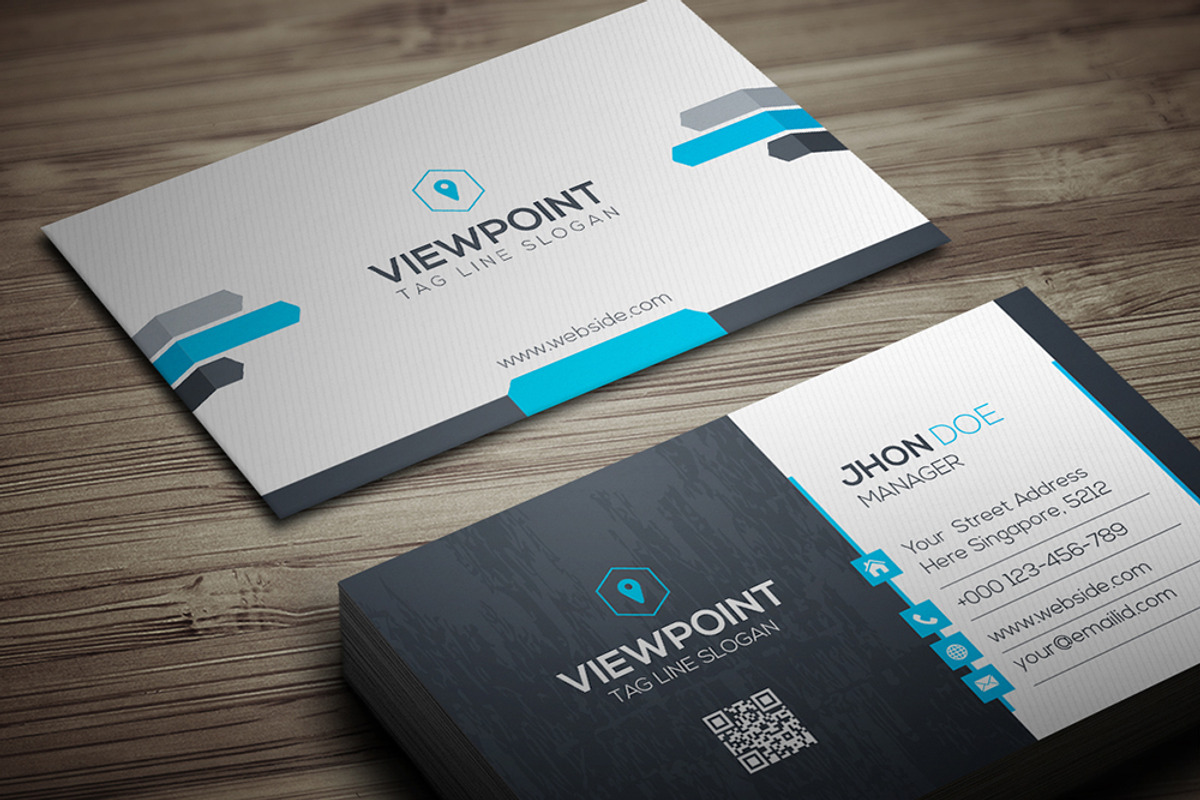 View Point Business Card, a Business Card Template by GenerousArt (Photo 3 of 4)