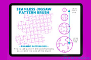 Jigsaw Puzzle Procreate Brush Set, a Brush Add-On by AngelfishCreative (Thumbnail 4 of 7)