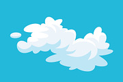 Cartoon clouds. Abstract white, an Object Illustration by Things for designers (Thumbnail 3 of 3)